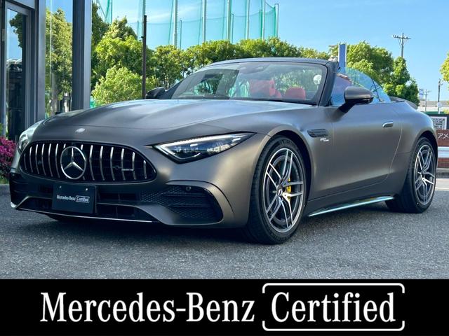 メルセデスＡＭＧ ＳＬ ＳＬ４３　モンツァグレーマグノ　ナッパレザークラシックレッド／ブラック　ヘッドアップディスプレイ