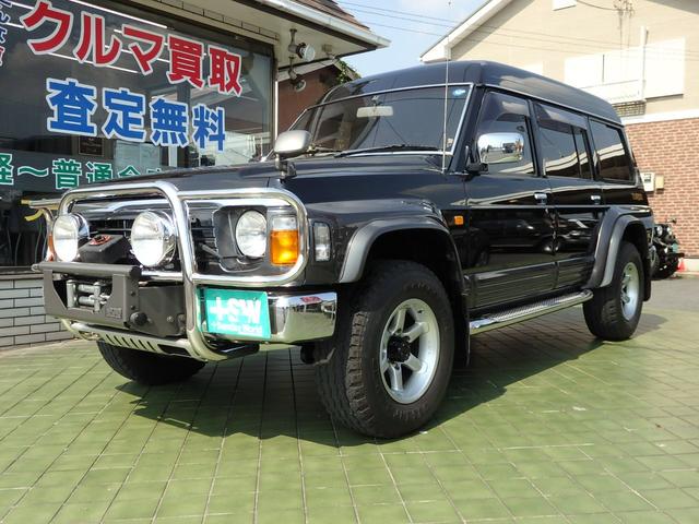 中古車 日産 サファリ キングズロード 革シート スタビ解除装置付き