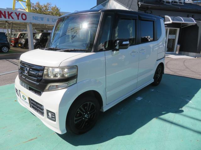 Ｎ－ＢＯＸカスタム Ｇ　ＳＳパッケージ　安心パッケージ　ナビ　ＴＶ　Ｂカメラ　パワースライドドア左右　ＨＩＤ　ＥＴＣ　シートヒーター（1枚目）