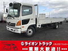 ヒノレンジャー 4t積・6MT・6200平ボディ・アシストゲート 6200ボディ・6MT・4t積・左電格ミラー・ロープ穴4対・ETC・フォグライト・荷台内寸 L6212 W2147 H398・灰皿1つ欠・看板消し跡・キャビン・荷台 キズ、サビ、凹み有り 中古車画像