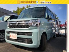 スペーシア ハイブリッドX 両側電動スライドドア クリアランスソナー 衝突被害軽減システム オートライト LEDヘッドランプ スマートキー アイドリングストップ 電動格納ミラー シートヒーター CVT 盗難防止システム ABS 中古車画像