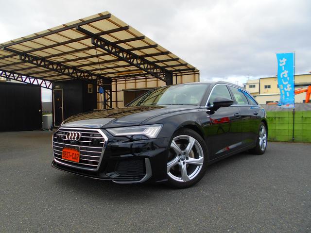 アウディ Ａ６アバント ４０ＴＤＩクワトロ　スポーツ　Ｓラインパッケージ　禁煙車　アウディプレセンス　ＡＣＣ　サイドアシスト　レーン逸脱警告　ＨＤマトリクスＬＥＤヘッドライト　サラウンドビューカメラ　パワークロージングドア　黒革シート　シートヒーター　ナビ　ＴＶ　ＥＴＣ