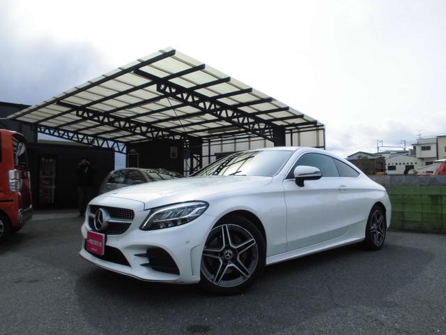 Cクラスクーペ（メルセデス・ベンツ）Ｃ１８０クーペ　スポーツ　禁煙車　レーダーセーフティＰＫＧ　ＡＣＣ　ＢＬＩＳ　ＲＫＡ　ＬＥＤヘッドライト　黒革パワーシート　シートヒーター　ナビ　フルセグ　ＥＴＣ　Ｂカメラ　ドラレコ　ＧＰＳレーダー 中古車画像