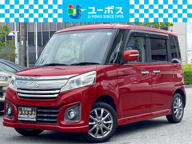 スズキ スペーシアカスタム ＸＳ　デュアルカメラブレーキサポート装着車　禁煙　８インチメモリーナビ　Ｒカメラ　フルセグ　Ｂｌｕｅｔｏｏｔｈオーディオ　Ｆドラレコ　両側パワスラ　衝突軽減　レーンキーピング　ＥＴＣ　シートヒーター