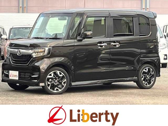 Ｎ－ＢＯＸカスタム Ｇ・Ｌターボホンダセンシング　９型ナビ　バックカメラ　両側電動スライドドア　ＴＶ　オートクルーズコントロール　レーンアシスト　衝突被害軽減システム　オートライト　スマートキー　電動格納ミラー　ベンチシート　ＣＶＴ　ＥＳＣ（1枚目）
