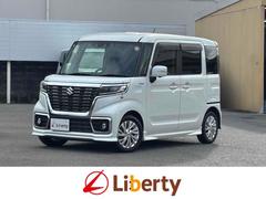 スペーシアカスタム ハイブリッドGS ETC 全周囲カメラ 両側スライド・片側電動 ナビ TV クリアランスソナー オートクルーズコントロール レーンアシスト 衝突被害軽減システム オートライト スマートキー 中古車画像