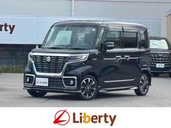 スペーシアカスタム ハイブリッドXSターボ ETC 両側電動スライドドア ナビ TV クリアランスソナー オートクルーズコントロール レーンアシスト 衝突被害軽減システム スマートキー アイドリングストップ 電動格納ミラー 中古車画像