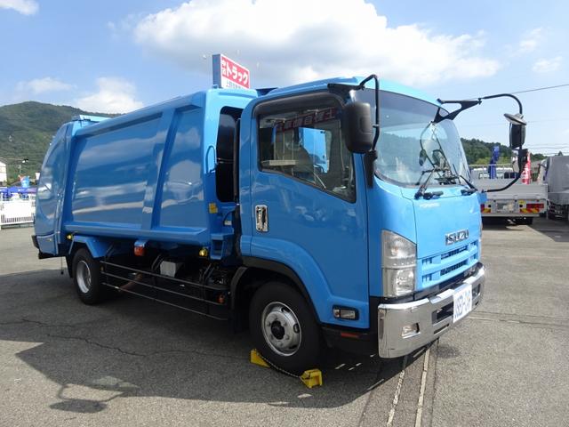 増トン プレス式パッカー 計量器付 10.2m3 新明和 G-PX 連続積込 汚水タンク無し 標準幅 4350kg積載(1枚目)