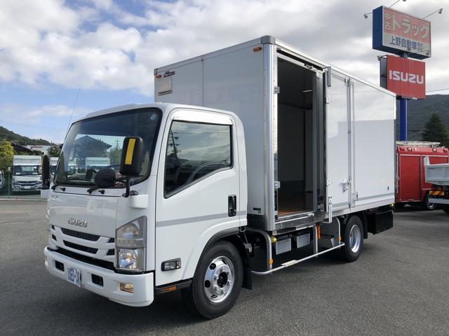 　保冷バン　３．８ｔ積み　日本フルハーフ製パネルバン　左スライドドア　リヤ３枚観音扉　床板張り　ワイド　ロング　高床　アドブルー不要