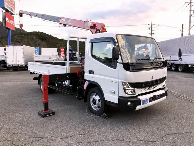 　４段クレーン付　古河ユニック　３．８トン積載　警報仕様　木製あおり３方開　３．７ｍボディ　液晶ラジコン　超ワイド角足アウトリガ　インターロック付　ワイド　ロング　全低床