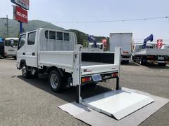 三菱ふそう　キャンター　　平ボディ　Ｗキャブ　垂直パワーゲート付