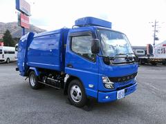 キャンター  プレス式パッカー 4.6m3 極東開発工業製 2トン積載 プレスパック 連続積込 汚水タンク付 標準幅 10尺規格車 150馬力 中古車画像