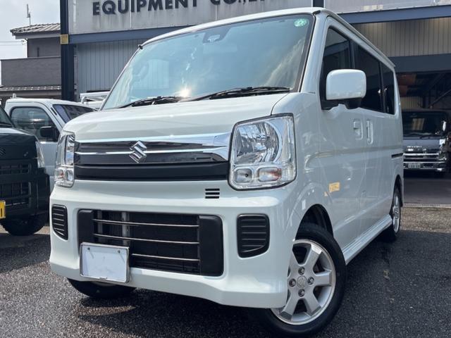 エブリイワゴン(スズキ) ＪＰターボ　レーダーブレーキサポート　Ｂｌｕｅｔｏｏｔｈ　新品タイヤ　両側スライド　フルセグＴＶナビ　ＥＴＣ　キーフリー　リアヒーター付オートエアコン　電格付ドアミラー　セキュリティアラーム　イージークローザー 中古車画像