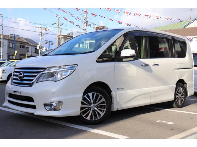 日産 セレナ ハイウェイスター　Ｖセレ＋セーフティ　ＳＨＶ　Ａセフ　１２カ月走行無制限保証／全方位モニタ／後席モニタ／両側電動／ＥＴＣ／フルセグ