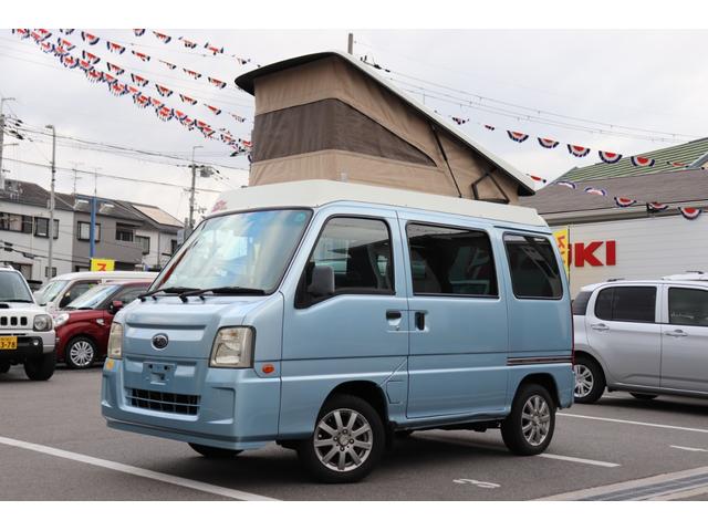 トランスポーター　ポップアップルーフ／４ＷＤ／シンク／ベッドキット／４人乗り／スタッドレス