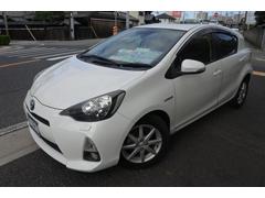 アクア G 純正HIDヘッドライト 純正ナビ・TVバックカメラ Bluetooth機能 ETC プッシュスタート スペアーキー レザーシートカバー 中古車画像