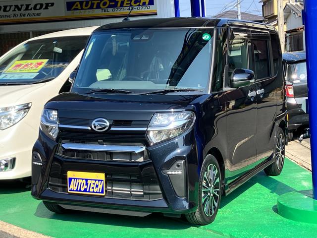 カスタムＲＳ　ターボ　ワンオーナー車　ナビ　フルセグＴＶ　バックカメラ　両側パワースライドドア　スマートアシスト　オートライト　ＬＥＤヘッドライト　スマートキー　プッシュスタート　横滑り防止機能　クリアランスソナー