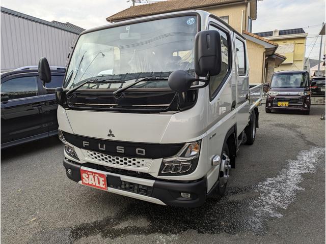 三菱ふそう キャンター Ｗキャブ全低床 ＬＥＤヘッドライト＆フォグ 左