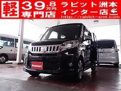 三菱　ｅＫスペースカスタム　カスタムＴ　バックカメラ　両側電動スライドドア　ナビ