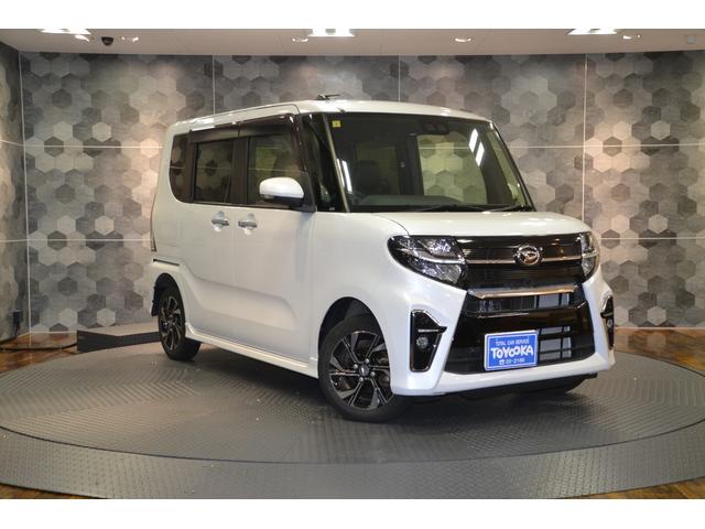 タント カスタムＸ　４ＷＤＡＴ・スマアシＩＩＩ・ＬＥＤオートライトオートハイビームフォグランプ・ＳＤフルセグナビバックカメラ・両側電動スライドドア・オートエアコン・スマートキープッシュスタート／（1枚目）