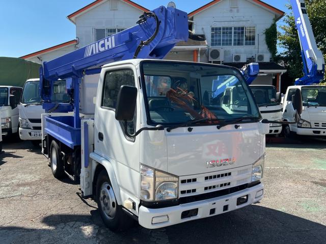 　高所作業車　アイチ　ＳＢ１２Ａ　１２ｍ　６ＭＴ　ＦＲＰバケット　電動格納ミラー　ＥＴＣ　自動格納