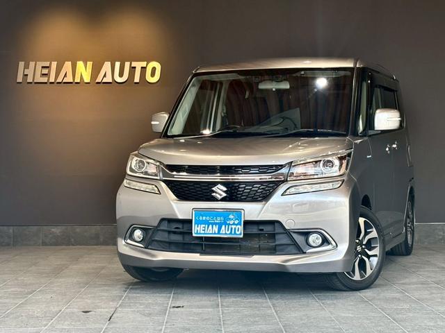 ソリオバンディット(スズキ) ハイブリッドＭＶ　禁煙車　外品ナビ　片側電動スライドドア　デュアルカメラブレーキサポート　バックカメラ　ＥＴＣ　クルコン　オートライト　ＬＥＤ　電格ミラー　シートヒーター　ＴＶ　ＣＤ　ＤＶＤ 中古車画像