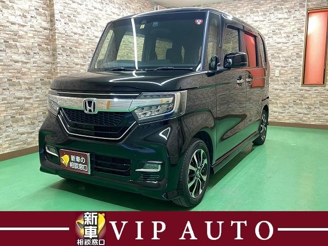 ホンダ Ｎ－ＢＯＸカスタム Ｇ・Ｌホンダセンシング　ワンオーナー　禁煙車　８インチナビ　フルセグＴＶ　バックカメラ　ＬＥＤヘッドライト・フォグライト　片側電動スライドドア　アイドリングストップ　衝突軽減ブレーキ　スマートキー　ＥＴＣ　クルコン