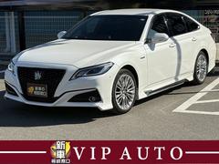 クラウンハイブリッド S Cパッケージ 全方位カメラ・Pアシスト・LEDヘッドライト・モデリスタエアロ・BSM・シートヒーター・ITSコネクト・ステアリングヒーター・オートハイビーム・パドルシフト・ETC2.0・スマートキー 中古車画像