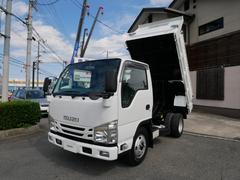 いすゞ　エルフトラック　２ｔ　強化ダンプ　新明和製　低床