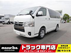 ハイエースバン ロングスーパーGL ダークプライムS 寒冷地仕様 リヤフォグランプ デジタルインナーミラー パノラミックビューモニター 両側パワースライドドア イージークローズ付きリヤゲート カーボン調コンビシフト&ステアリング&パネル 登録済み未使用車 中古車画像