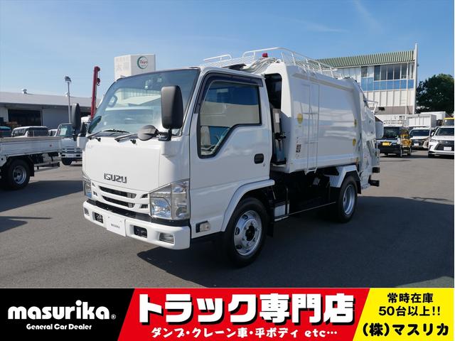令和１年　エルフ３．０５ｔ　プレス式パッカー車 架装、看板等賜ります。ご希望など是非ご相談下さい！！