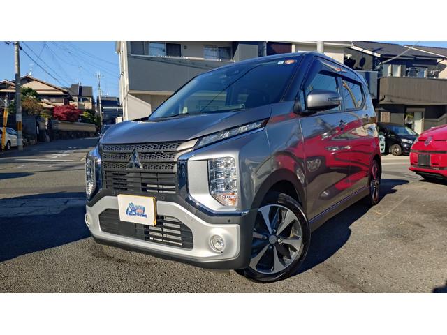 ｅＫクロス(三菱) Ｔ　ターボ　１オーナー　走行６０００Ｋｍ　車検Ｒ９年７月　純正９型ナビ　フルセグＴＶ　ＢＴ接続　ＣＤ＆ＤＶＤ再生　ドラレコ　バックカメラ　全周囲カメラ　ソナー　追従クルコン　衝突軽減ブレーキ　ＬＥＤライト 中古車画像