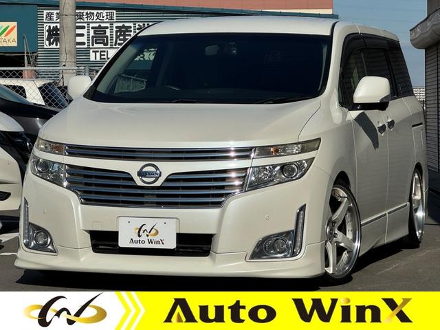 ２５０ハイウェイスター　純正エアロ　ＷＯＲＫ２０インチＡＷ　車高調　両側パワースライド　メーカーナビ　バックカメラ　フルセグ　ＢＬＵＥＴＯＯＴＨ　ハーフレザーシート　スマートキー　クリアランスソナー　前後ドライブレコーダー