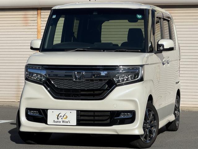 Ｎ－ＢＯＸカスタム Ｇ・Ｌホンダセンシング　１オーナー　衝突軽減ブレーキ　パワースライド　純正ナビ　バックカメラ　フルセグ　ＢＬＵＥＴＯＯＴＨ　スマートキー　プッシュスタート　オートライト　ＬＥＤヘッドライト＆フォグ　リアシェード　ＩＳＯＦＩＸ（1枚目）