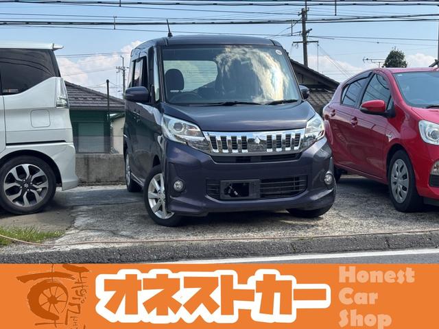 カスタムＧ　１年保証　フルセグＴＶ　Ｂｌｕｅｔｏｏｔｈ　ナビ　バックカメラ　バッテリー新品　ＥＴＣ　左側パワースライドドア　スマートキー　プッシュスタート　記録簿あり