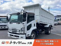 いすゞ　フォワード　　新明和製深ダンプ　リア片側開き　スムーサー２ペダル