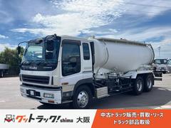 ギガ  バラセメント用粉粒体運搬車/新明和製/積載容量12立米/一層式/ワンデフ/後輪エアサス/7速MT/バックモニター/ETC/340馬力! 中古車画像