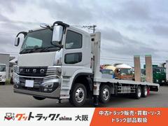 スーパーグレート  4軸低床セルフローダー/未使用/積載12.5t/フジタ製/オートスライド式自動歩み付/バックモニター/ETC/ボディ内寸 長8.7m 幅2.4m/394馬力! 中古車画像