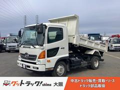 ヒノレンジャー  中型ダンプ/新明和製/6速マニュアル/床材質鉄板/リアゲート下開き/積載3,3t/内寸 長さ:3.35m 幅:2.05m 高さ:0.33m/ターボ/210馬力! 中古車画像