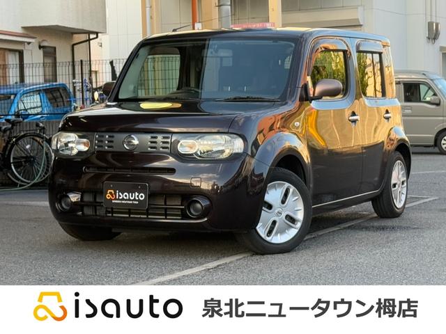 キューブ(日産) 15X 80thスペシャルカラーリミテッド ナビ・Bluetooth接続・CD/DVD再生・TV・ベンチシート・スマートキー・アイドリングストップ・盗難防止装置・ABS・運転席/助手席エアバッグ・パワステ・パワーウインドウ・エアコン/クーラー 中古車画像