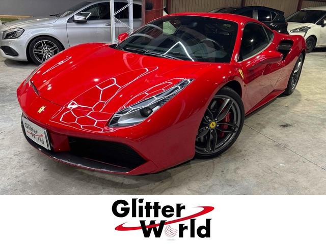 488GTB ベースグレード 左ハンドル ナビ クリアランスソナー AT HID スマートキー アルミホイール パワーシート ABS Bluetooth エアコン パワーウィンドウ(1枚目)