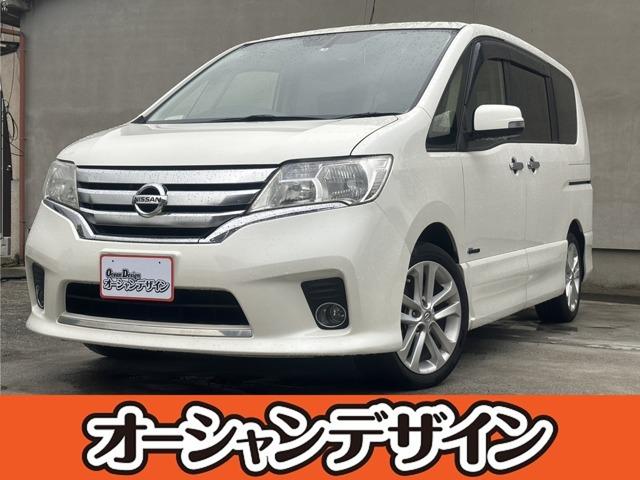 日産 セレナ ハイウェイスター　Ｓ－ハイブリッド　Ｖセレクション　スマートキー　プッシュスタート　キセノンヘッドライト　アルパイン８インチナビ　フルセグＴＶ　両側パワースライドドア　ＥＴＣ　純正アルミ　ドライブレコーダー