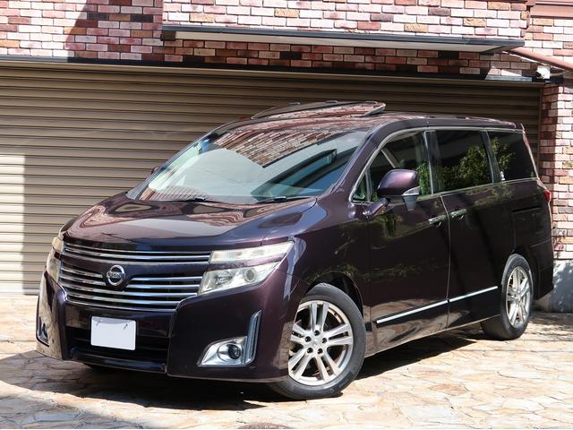 エルグランド(日産) ３５０ハイウェイスター　７人乗／ツインサンルーフ／両側パワースライドドア／パワーバックドア／ＳＤナビ／地デジ／バックカメラ／フリップダウンモニター／Ｂｌｕｅｔｏｏｔｈオーディオ／インテリジェントキー／ＡＦＳ／ＥＴＣ 中古車画像