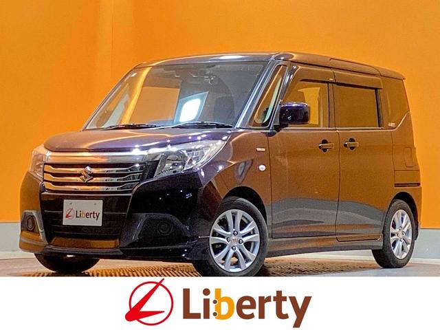 ソリオ(スズキ) ハイブリッドＭＸ　ＥＴＣ　ＴＶ　オートクルーズコントロール　レーンアシスト　衝突被害軽減システム　両側スライドドア　スマートキー　アイドリングストップ　電動格納ミラー　ＣＶＴ　アルミホイール　ＣＤ 中古車画像