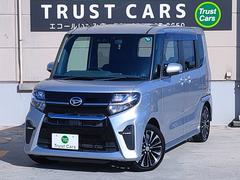 タント カスタムRS 禁煙/ハーフレザー/ターボ/両側パワスラ/スマアシ3/ナビ/ETC/Bluetooth/DVD再生/CD/LEDヘッドライト/LEDフォグ/プッシュスタート/スマートキー/15インチアルミ/革巻きST 中古車画像