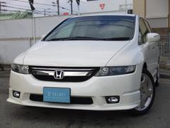 オデッセイ アブソルート 修復歴無 ルームミラー式ドライブレコーダー バックカメラ HDDナビ ハーフレザーシート パワーシート アルミホイール ETC キーレス CD DVD TV 3列シート HIDヘッドラ フロントフォグ 中古車画像