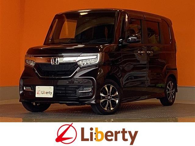 Ｎ－ＢＯＸカスタム Ｇ・Ｌホンダセンシング　ドライブレコーダー　ＥＴＣ　バックカメラ　両側スライド・片側電動　ナビ　ＴＶ　レーンアシスト　衝突被害軽減システム　オートライト　スマートキー　アイドリングストップ　電動格納ミラー　ベンチシート（1枚目）