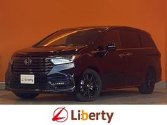 オデッセイハイブリッド e:HEVアブソルート・EXブラックエディション HondaSENSING 純正11インチナビ TV Bluetooth対応 マルチビューカメラ 両側自動ドア アダプティブクルーズコントロール 電子パーキング パワーバックドア LEDヘッドライト 中古車画像