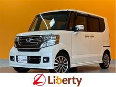 N-BOXカスタム G・ターボLパッケージ 4WD ETC バックカメラ 両側電動スライドドア 8型ナビ TV オートクルーズコントロール オートライト スマートキー アイドリングストップ 電動格納ミラー シートヒーター ベンチシート CVT 中古車画像