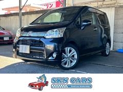 ムーヴ カスタム RS 1年保証 社外ナビ フルセグTV ETC 純正16インチアルミホイール プッシュスタート 運転席シートリフター プライバシーガラス オートヘッドライト MOMO製革巻きステアリング 中古車画像